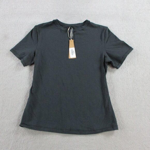 SKIMS Cotton Jersey T Shirt Womens Medium Soot Black NWT Crewneck Casual - Picture 2 of 8